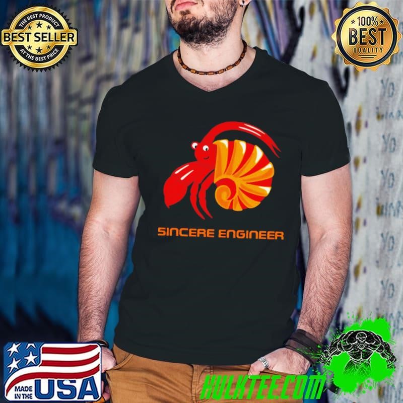 Sincere engineer shrimp Guys V Neck