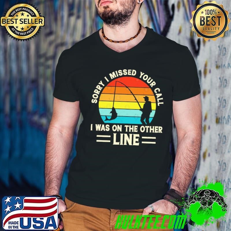 Sorry I missed your call I was on the other line vintage fishing Guys V Neck