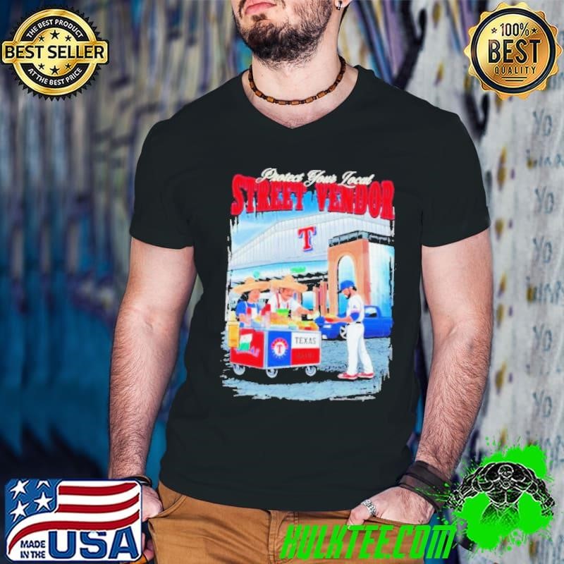 Texas Rangers Protect Your Local Street Vendor Guys V Neck