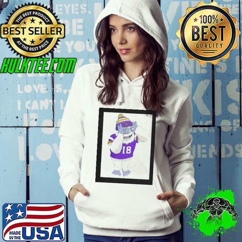 The Vikings as Abominable Snowman Minnesota Vikings Hoodie