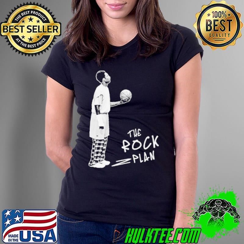 The rock plan street basketball shirt