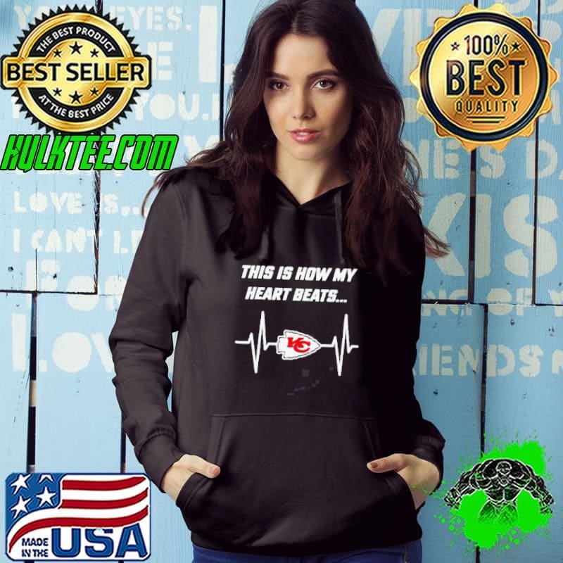 This is how my heart beats Kansas City Chiefs football Hoodie