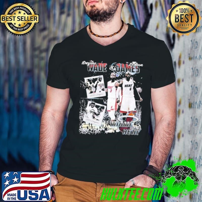 Top Dwyane Wade & Lebron James Miami Duo American former professional basketball Guys V Neck