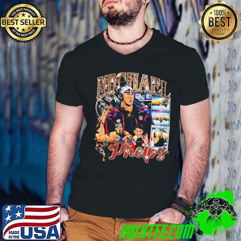 Top Michael Phelps American former competitive swimmer Vintage Bootleg Shirt