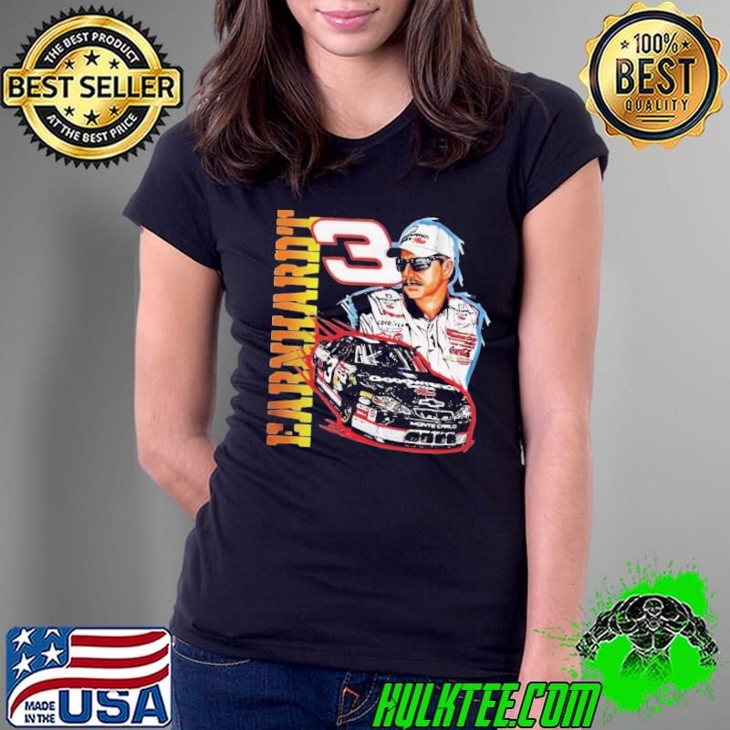 Vintage 90s Dale Earnhardt American professional stock car driver Ladies Tee