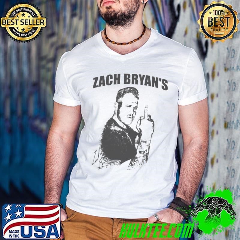 Zach Bryan middle finger vintage shirt