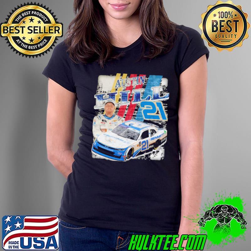 AUSTIN HILL 21 American professional stock car racing driver s Ladies Tee AUSTIN HILL 21 American professional stock car racing driver s Ladies Tee