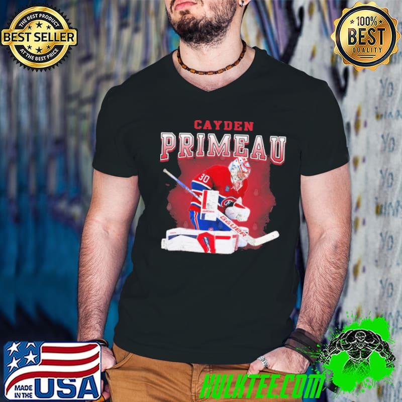 Cayden Primeau American professional ice hockey goaltender shirt