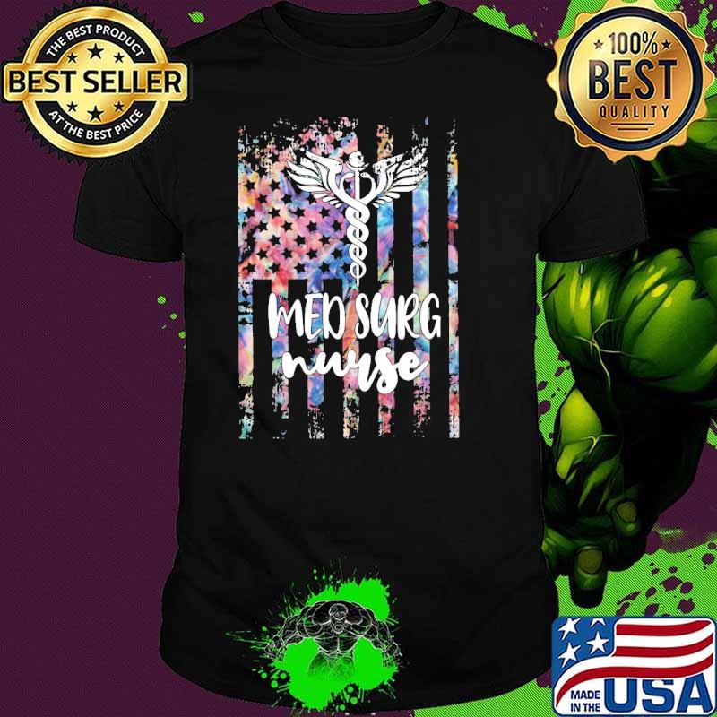 Med Surg Nurse American Flag Rn Medical-Surgical Nursing COlor shirt