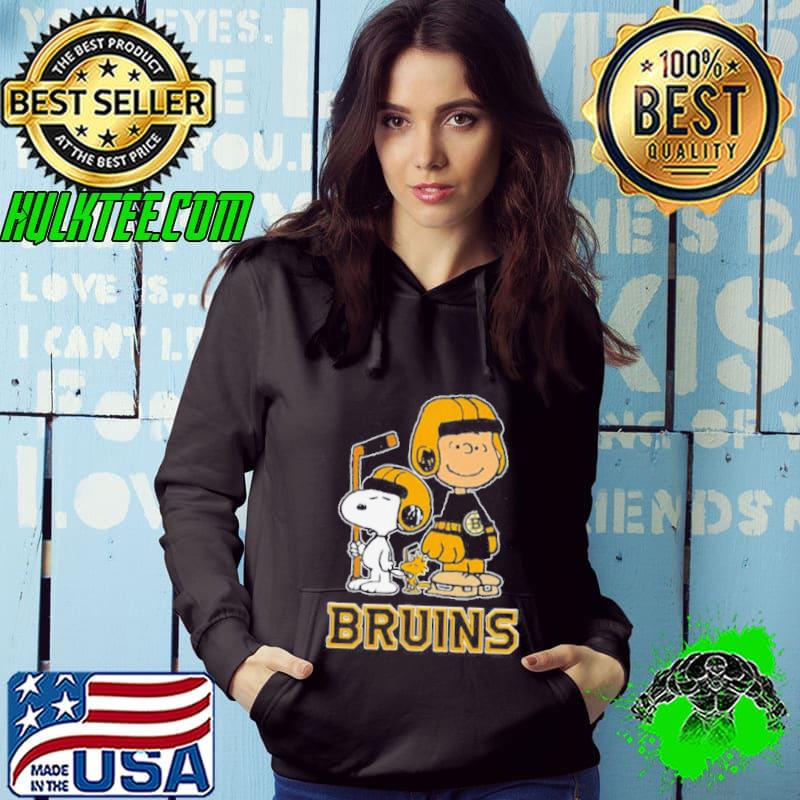 Peanuts Characters Boston Bruins Hockey Shirt