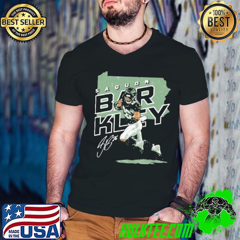 Saquon Barkley Philadelphia Player Map American football running back shirt