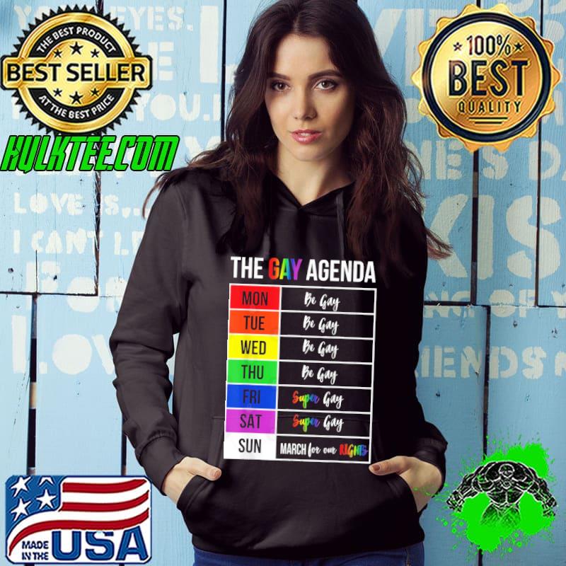 Super Gay Agenda Pride Flag Lgbtq Inspirational Lgbt s Hoodie Super Gay Agenda Pride Flag Lgbtq Inspirational Lgbt s Hoodie
