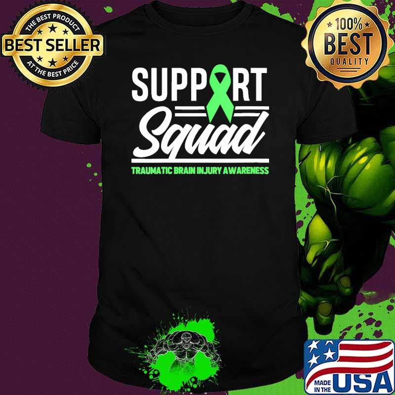 Support Support Squad Traumatic Brain In Jury Awareness shirt