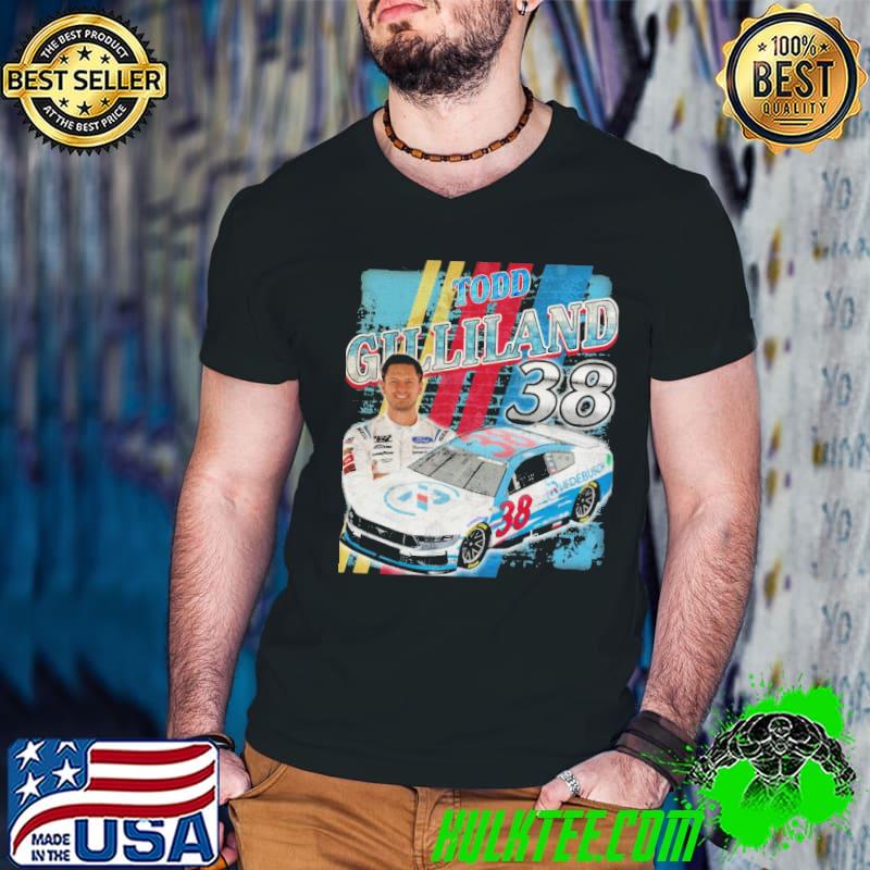 TODD GILLILAND American professional stock car racing driver s Guys V Neck TODD GILLILAND American professional stock car racing driver s Guys V Neck