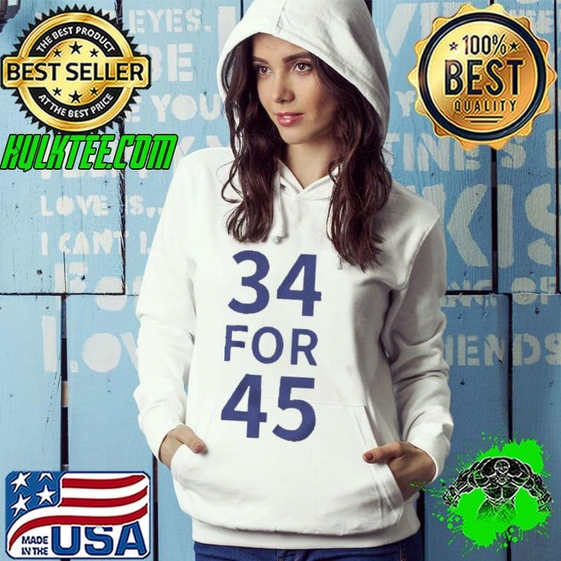 34 for 45 Trump Felony Hoodie