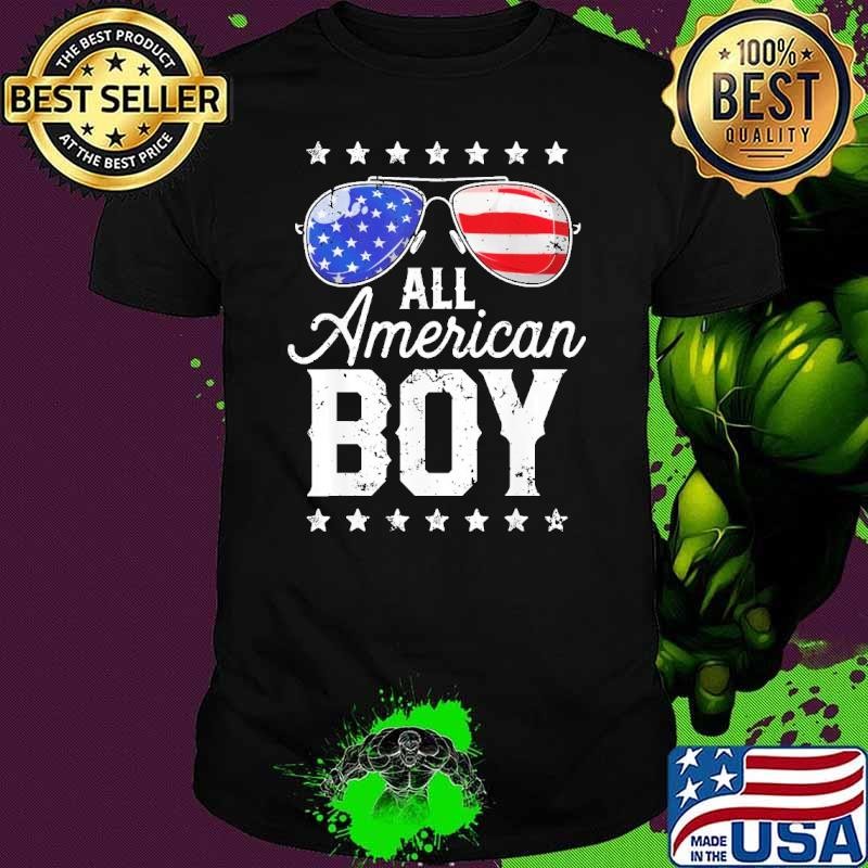 All American Boy 4Th Of July Usa Sunglasses Usa Flag Stars Unisex
