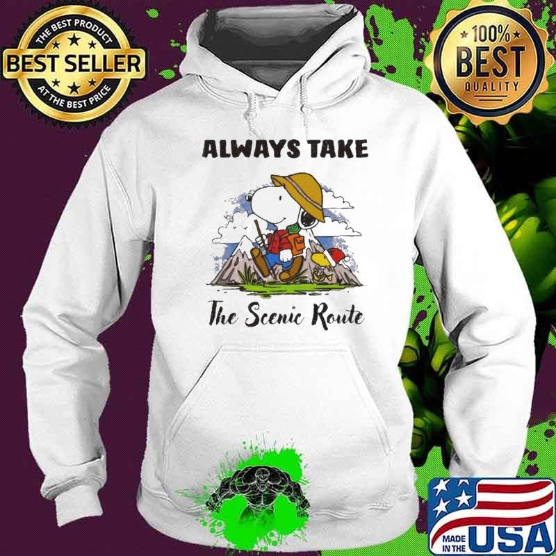 Always Take The Scenic Route Dr Simon Butler Snoopy Hoodie