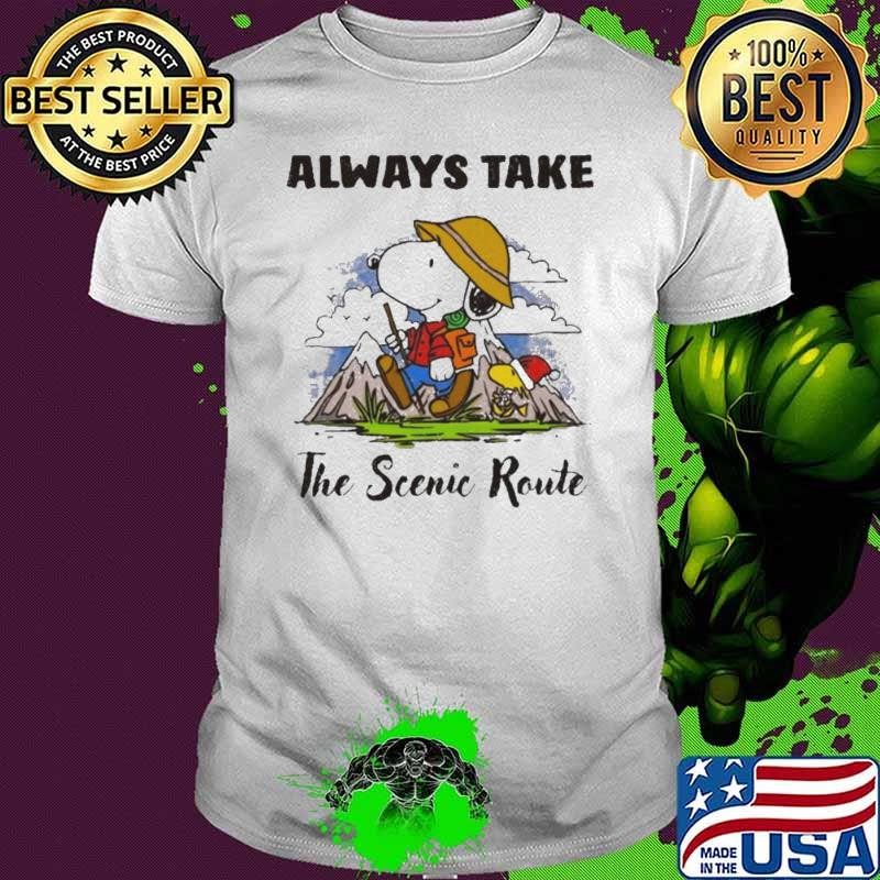 Always Take The Scenic Route Dr Simon Butler Snoopy Shirt