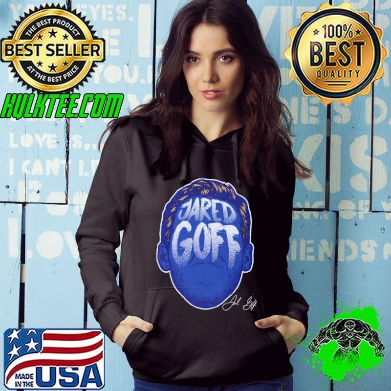 American football quarterback jared goff player silhouette T-Shirt