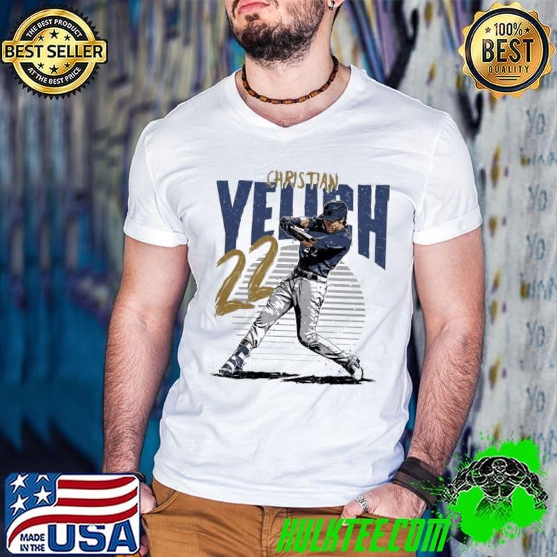 American professional baseball left fielder christian yelich rise T-Shirt
