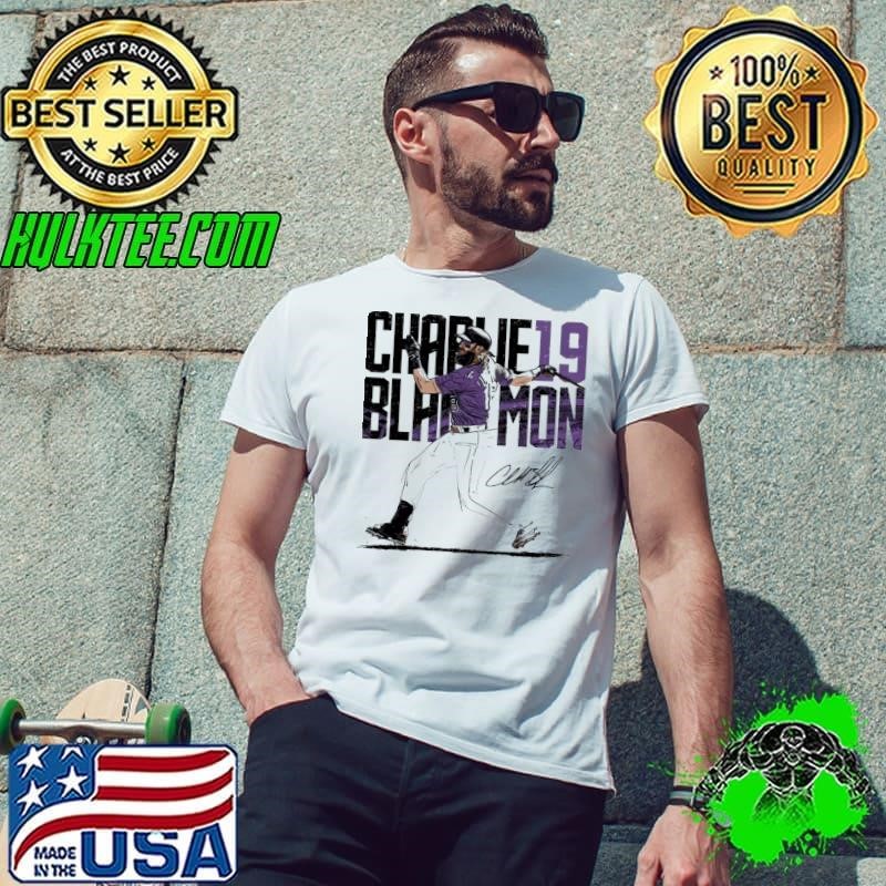 American professional baseball outfielder and designated hitter charlie blackmon swing signature Unisex
