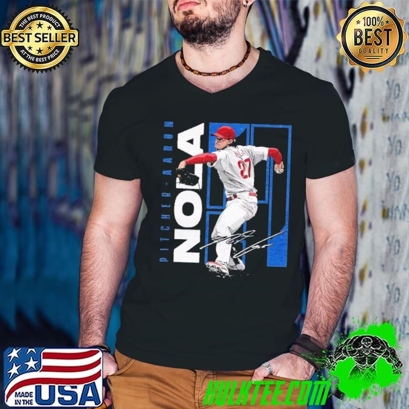 American professional baseball pitcher aaron nola stretch T-Shirt