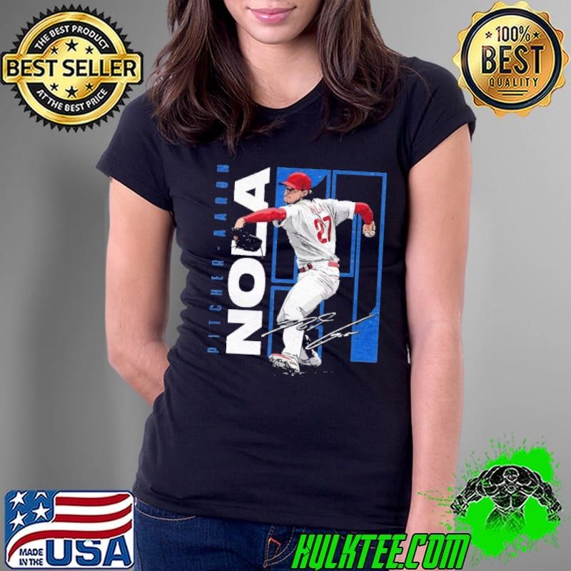 American professional baseball pitcher aaron nola stretch Ladies Tee