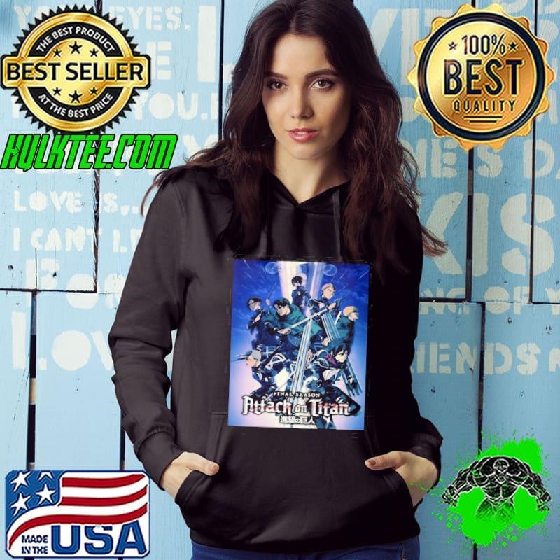 Attack On Titan Season 4 Colorful Key Art With Logo Hoodie
