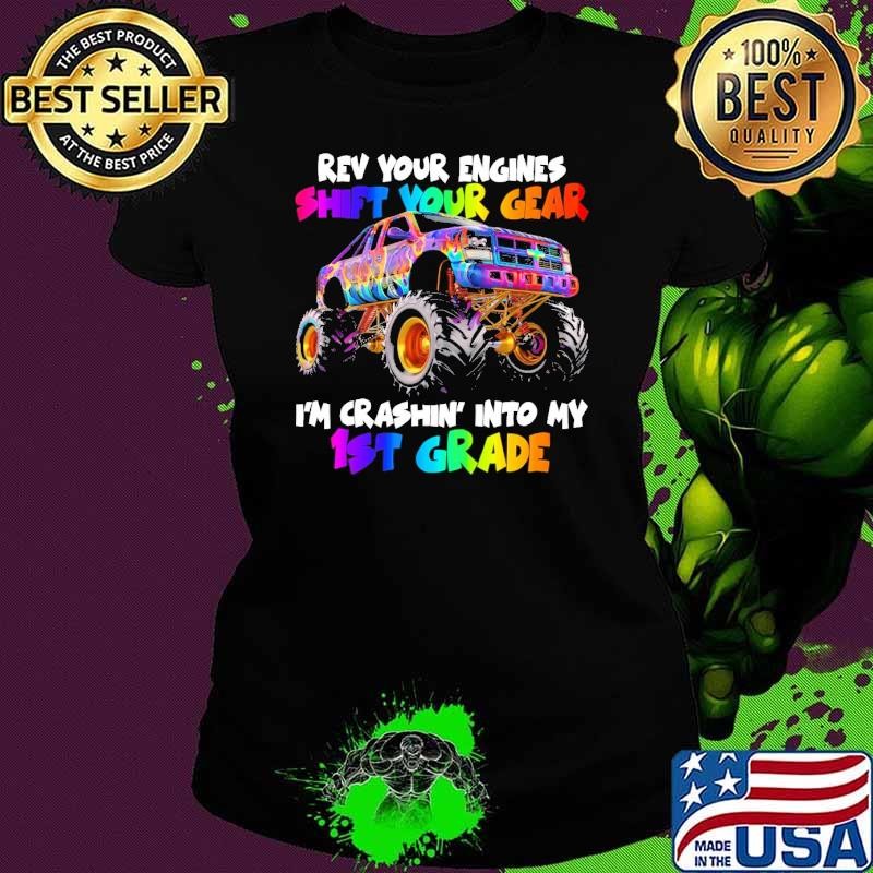 Back to School 1st grade Monster Truck First Day School T-Shirt