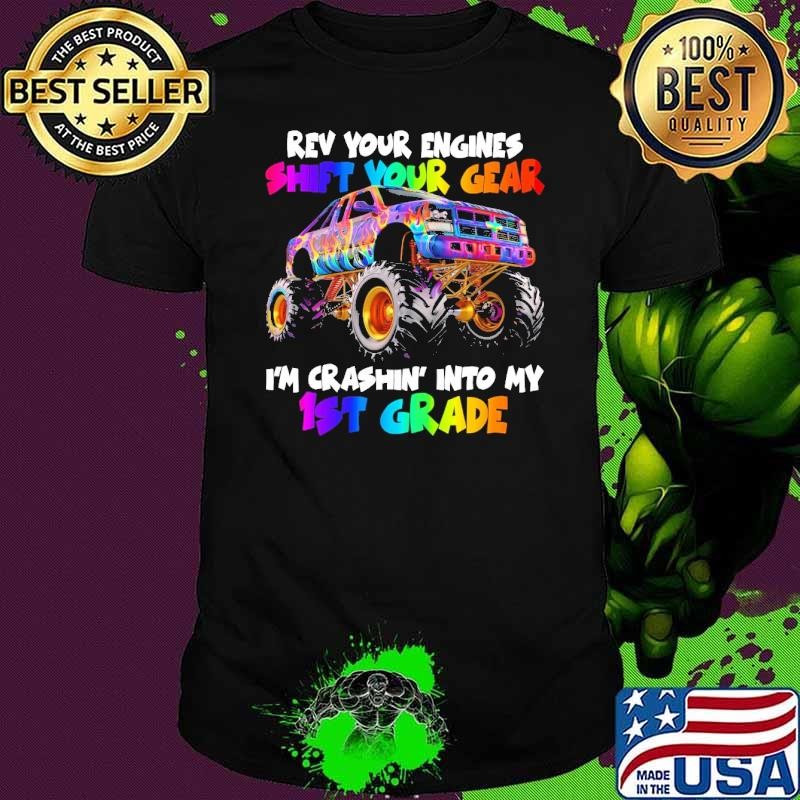 Back to School 1st grade Monster Truck First Day School Unisex