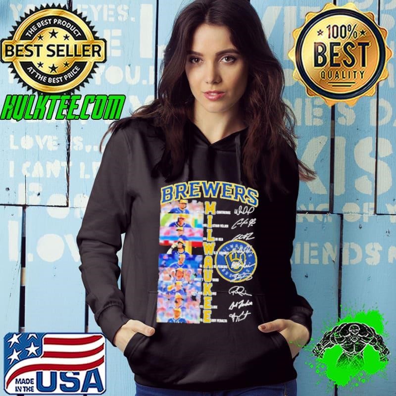 Baseball Brewers Team Players 2024 Signatures Hoodie