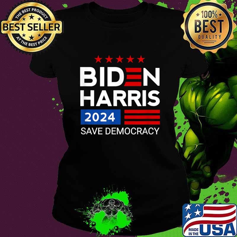 Biden harris save our democracy stars election 2024 Ladies tee