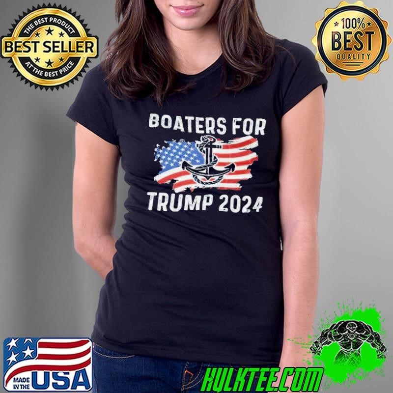 Boaters For Donald Trump Flag Anchor America Shirt
