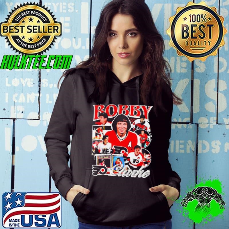 Bobby Clarke Philadelphia Flyers 70s Hockey Jersey Hoodie