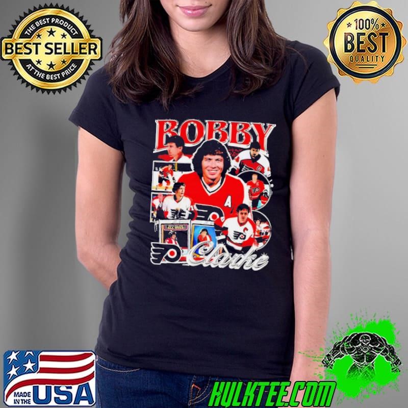 Bobby Clarke Philadelphia Flyers 70s Hockey Jersey Ladies Tee