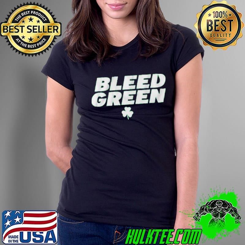 Boston Basketball Bleed Green Ladies Tee