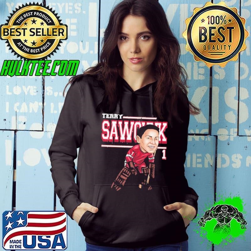 Canadian professional ice hockey goaltender terry sawchuk cartoon Hoodie