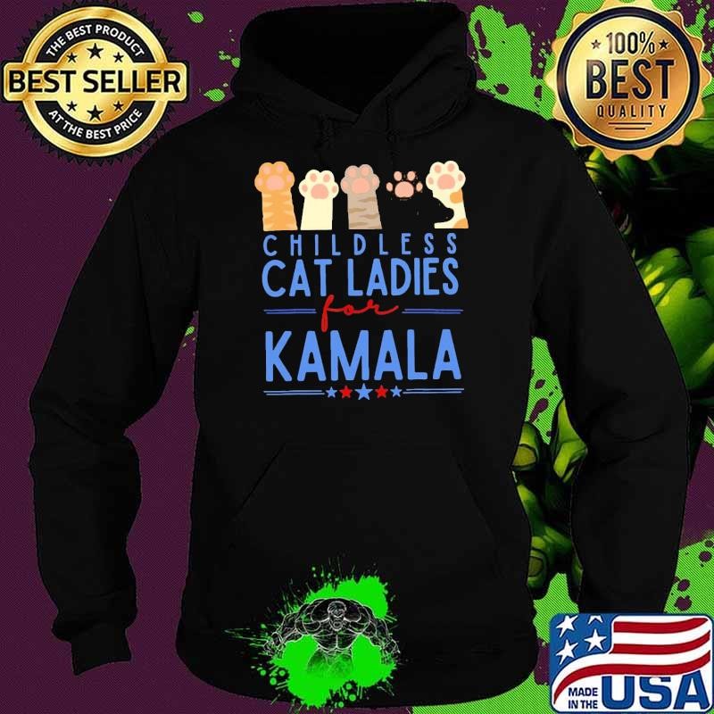 Childless Cat Ladies For Kamala Harris 2024 vintage Hoodie