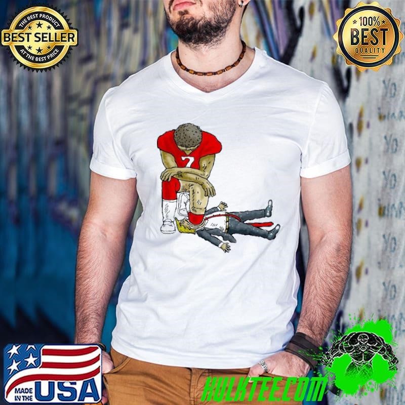 Colin Kaepernick and Trump I want to be a nice person but everyone Guys V Neck