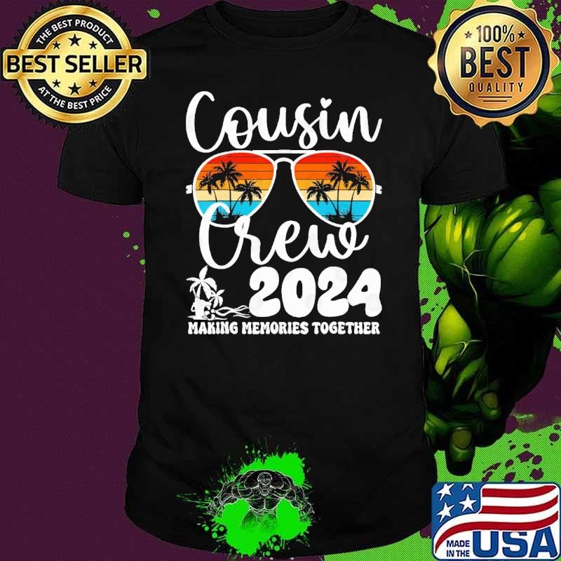 Cousin crew 2024 Summer Vacation Beach Family Trips Glasses 2024 T-Shirt