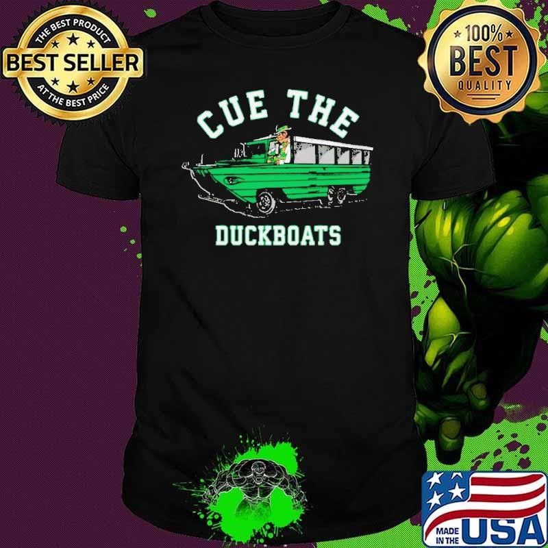 Cue The Duck Boats Boston Shirt