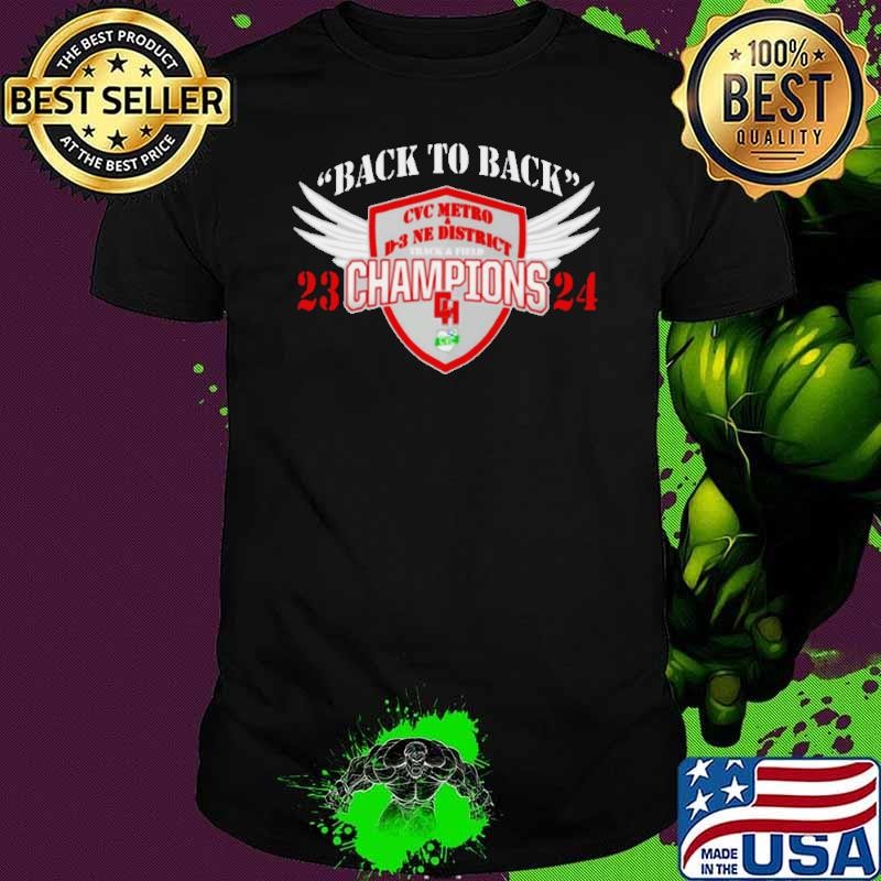 Cuyahoga Heights 2023 2024 Back To Back CVC Metro & D 3 Ne District Track & Field Champions Shirt