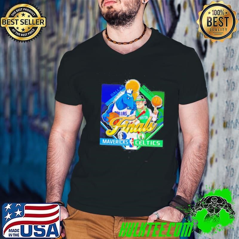 Dallas Mavericks vs Boston Celtics finals 2024 mascot Guys V Neck