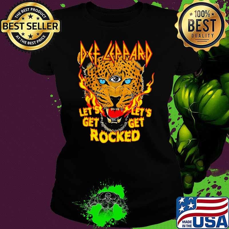 Def Leppard Band Let’s Get Rocked Ladies tee