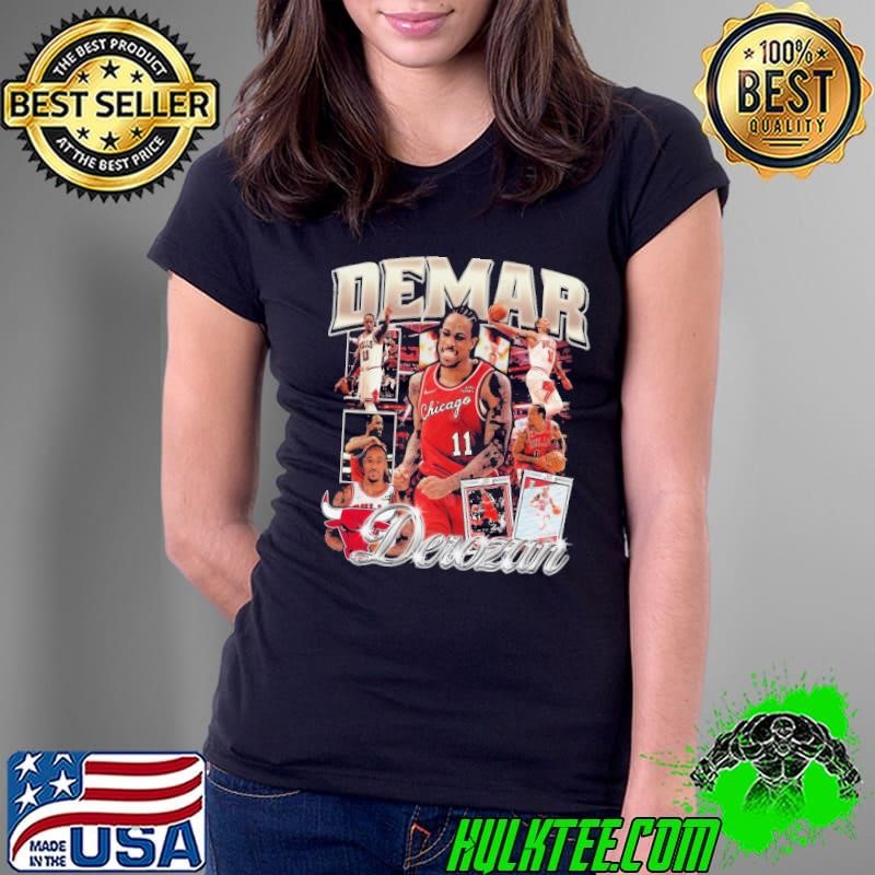 Demar Derozan American professional basketball player Vintage Bootleg Ladies Tee