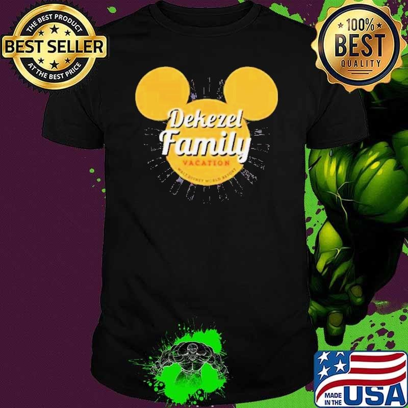 Disney World Mickey Mouse Sunburst Family Vacation Shirt