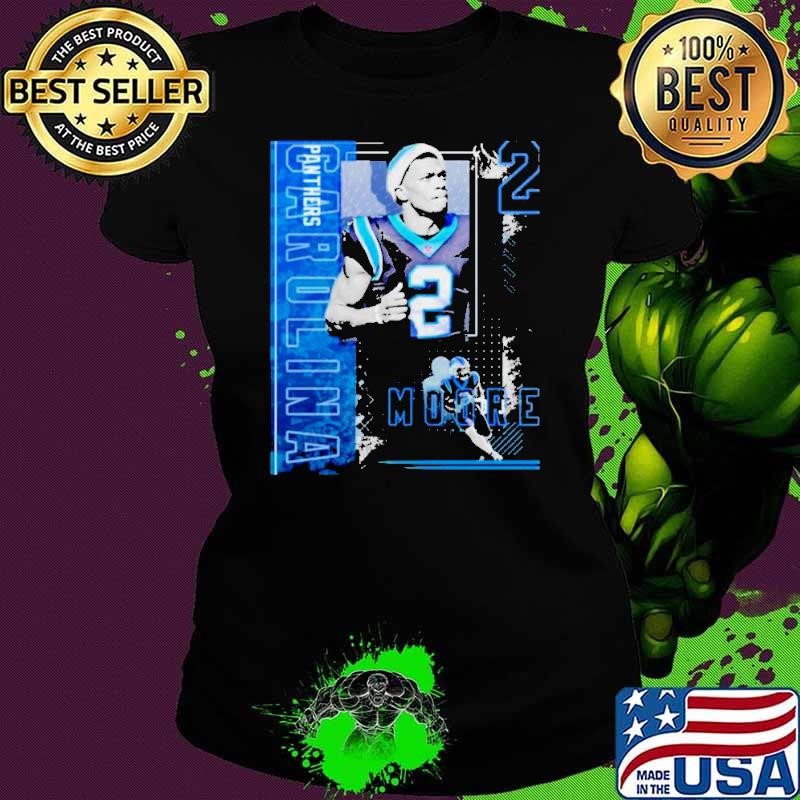 Dj moore football paper poster panthers 2 Ladies tee