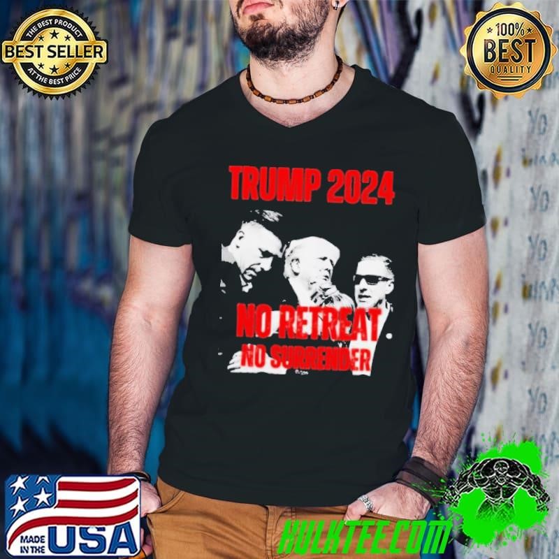 Donald Trump 2024 No Re Retreat No Surrender Guys V Neck