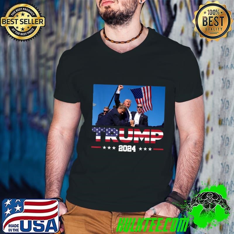 Donald Trump 2024 Survived Shot At Election Rally Guys V Neck