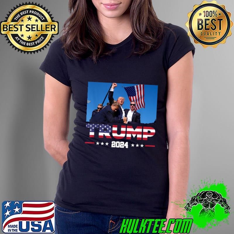 Donald Trump 2024 Survived Shot At Election Rally Ladies Tee